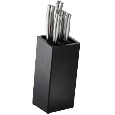 Rösle Basic Line Bıçak Seti Bambu Fırçalı Stant 6 parça - 1