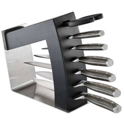 Rösle Bıçak Standı Dişbudak 6 Bıçak 1 Makas Kapasite 15042 - 4