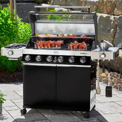 Rösle Videro G6-S Vario Gazlı Barbekü İstasyonu Siyah - 6
